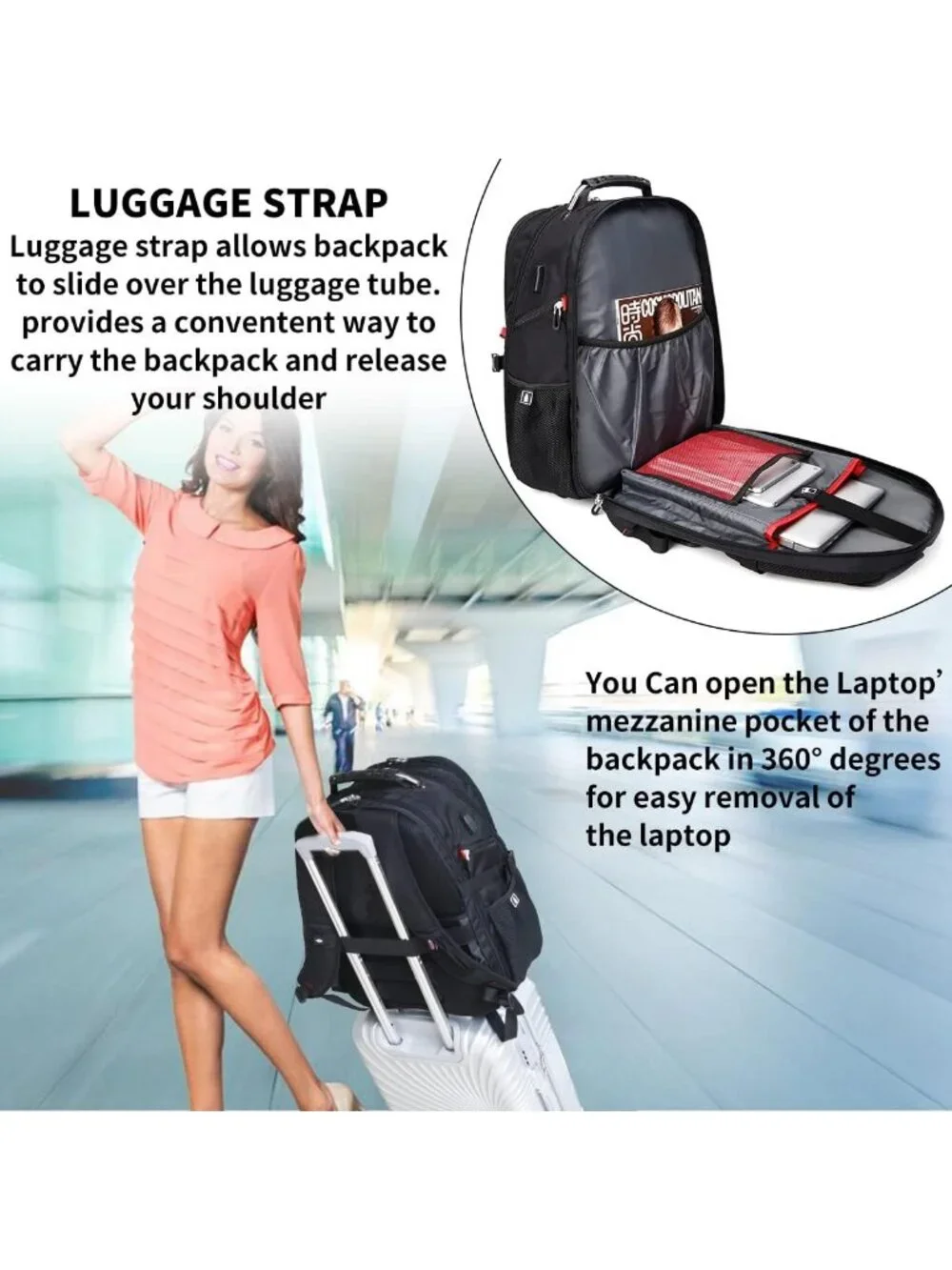Extra Large Travel Laptop Backpack for Men & Women | Fits 17